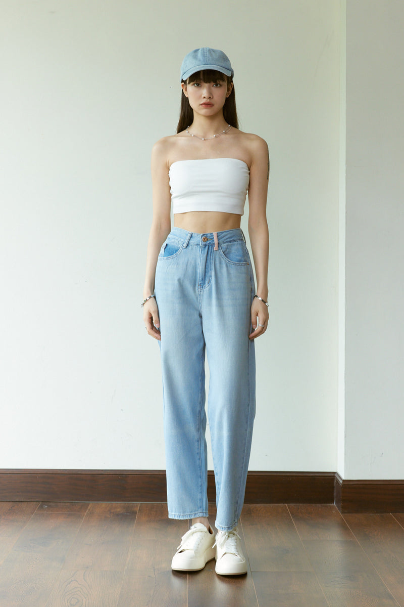 Hug Padded Bandeau Top - White