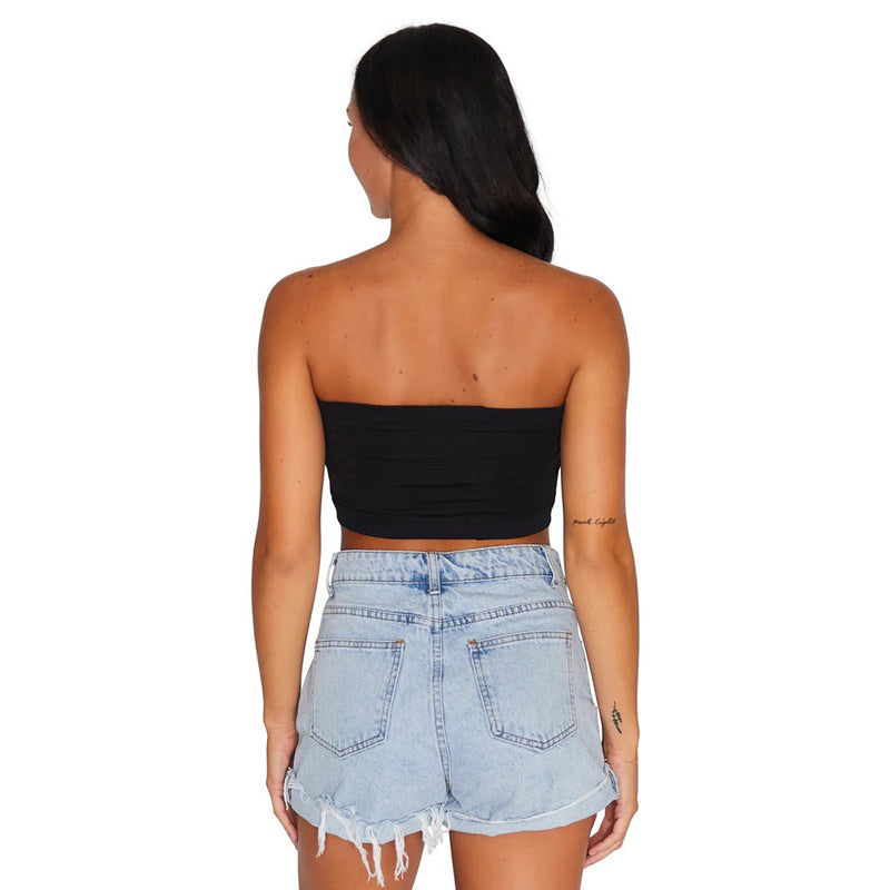 JMU Black Bandeau Top