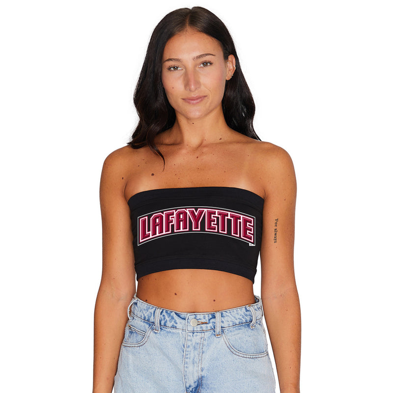 Lafayette College Black Bandeau Top