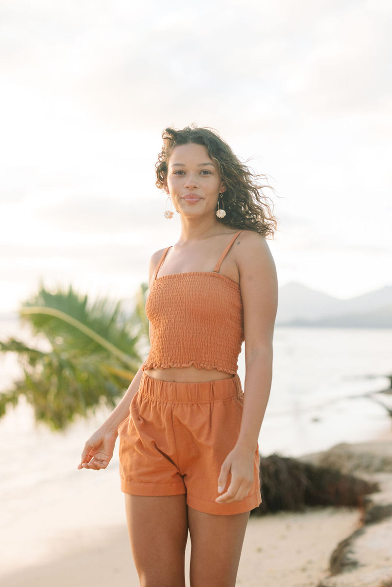 Rumi Bandeau in Burnt Orange