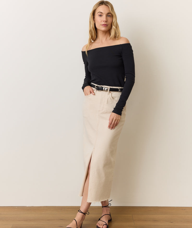 Lexi Rib Sun-In Off the Shoulder Top