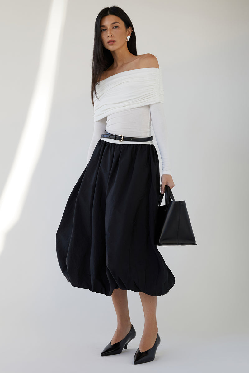 OFF THE SHOULDER FOLD-OVER TOP