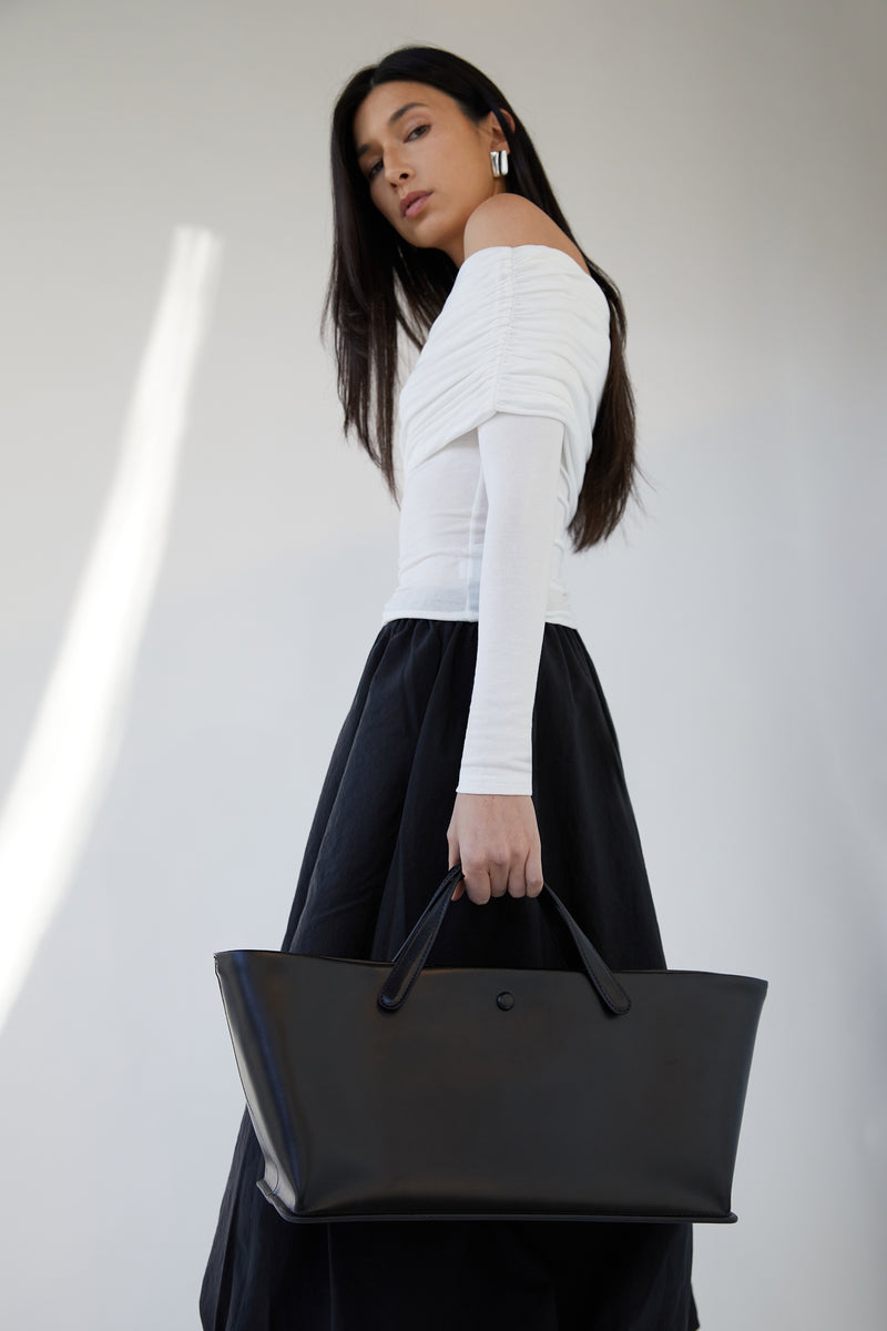 OFF THE SHOULDER FOLD-OVER TOP