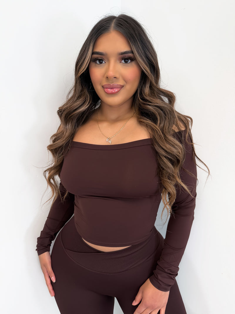 Fierce Padded Off Shoulder Top