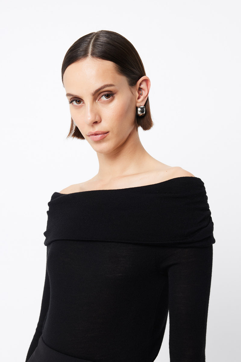 Maine Off Shoulder Merino Top