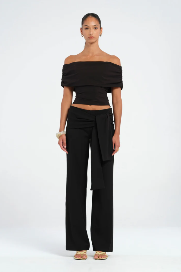 Rudi Off Shoulder Top Black