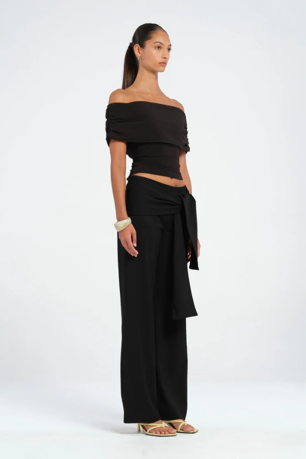 Rudi Off Shoulder Top Black