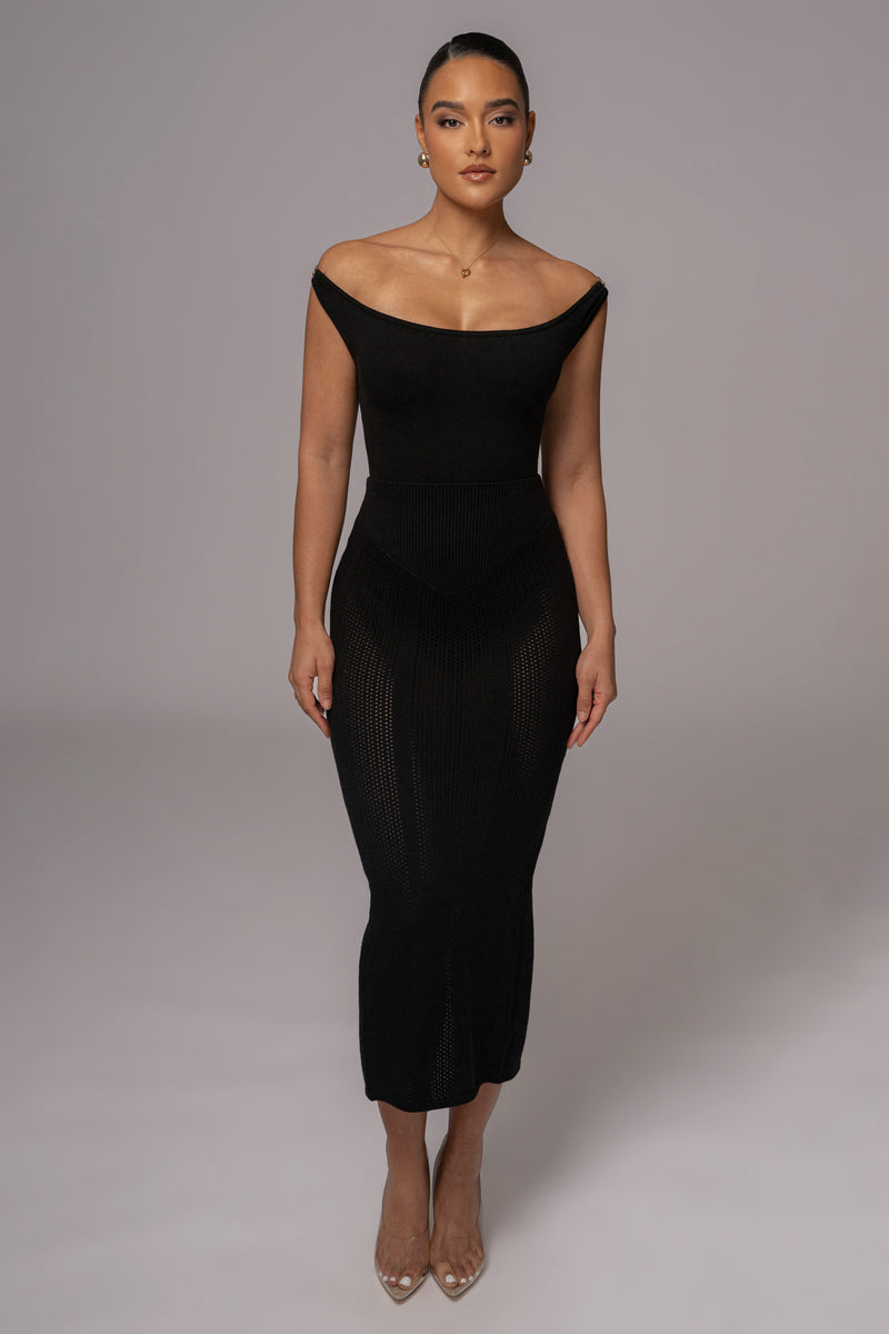Black Off The Shoulder Bodysuit