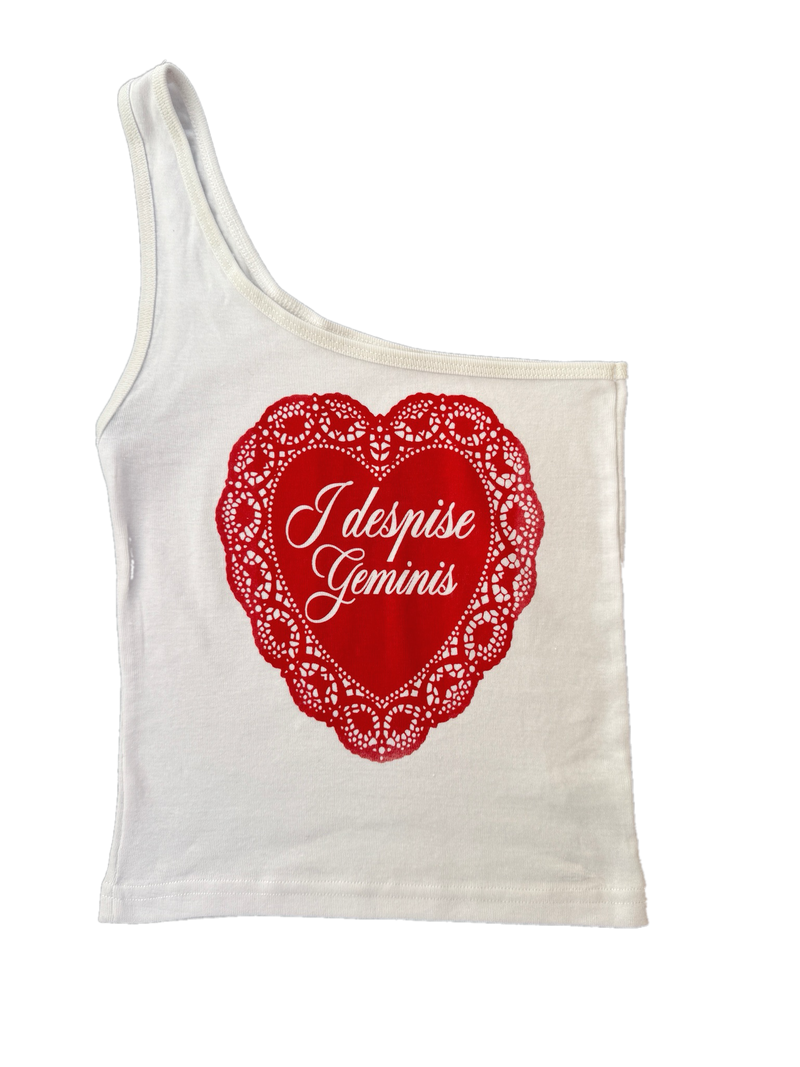i despise geminis off the shoulder tank