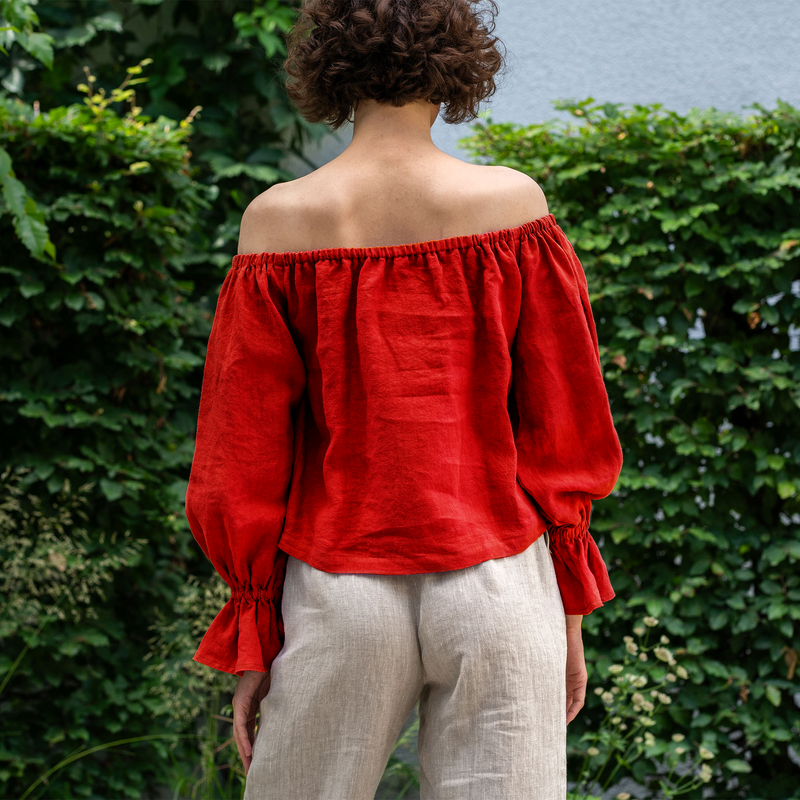 Off Shoulder Blouse with Ruffles Jessica