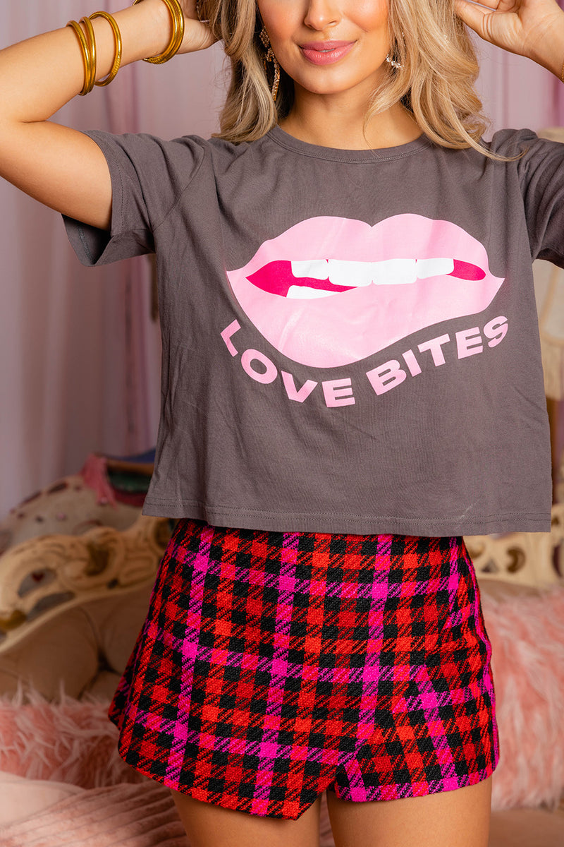 Aaron Cropped Tee - Love Bites