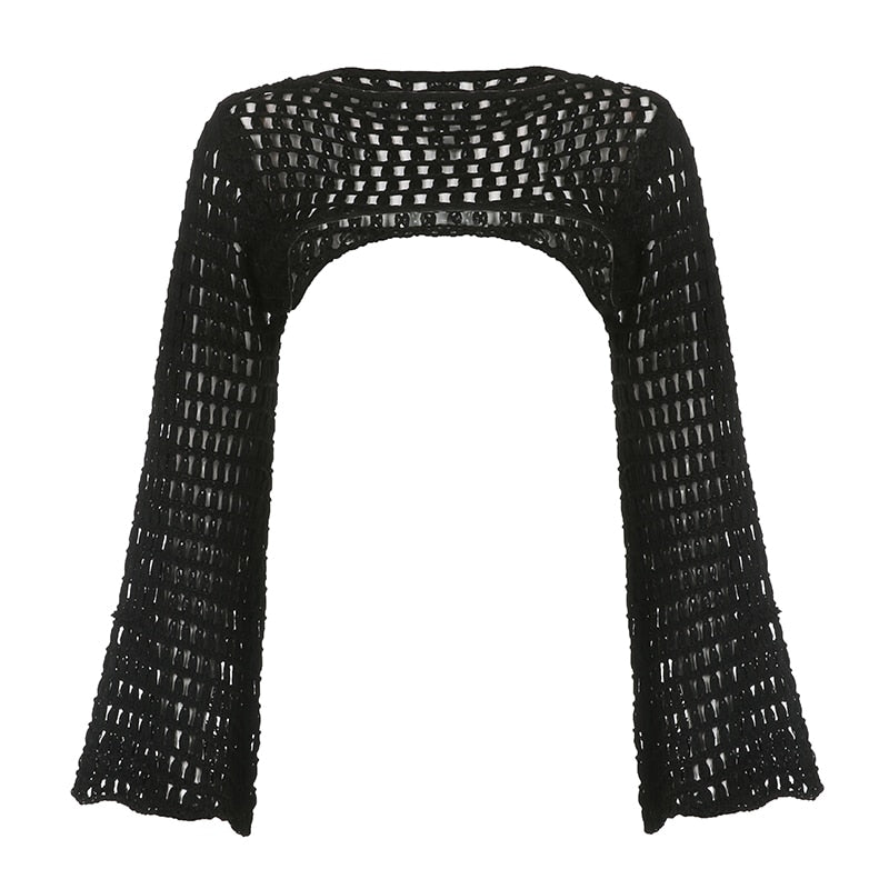 Knit Cut Out Crop Top