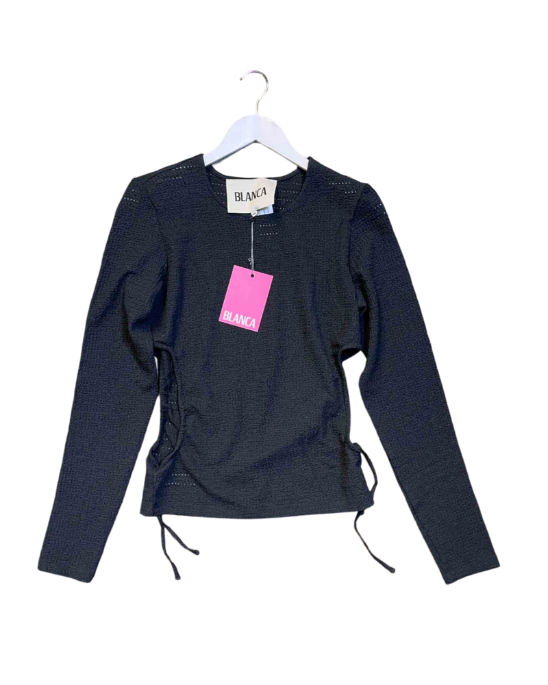 Size M/L |  Blanca Black Freya Cut Out Top With Tags