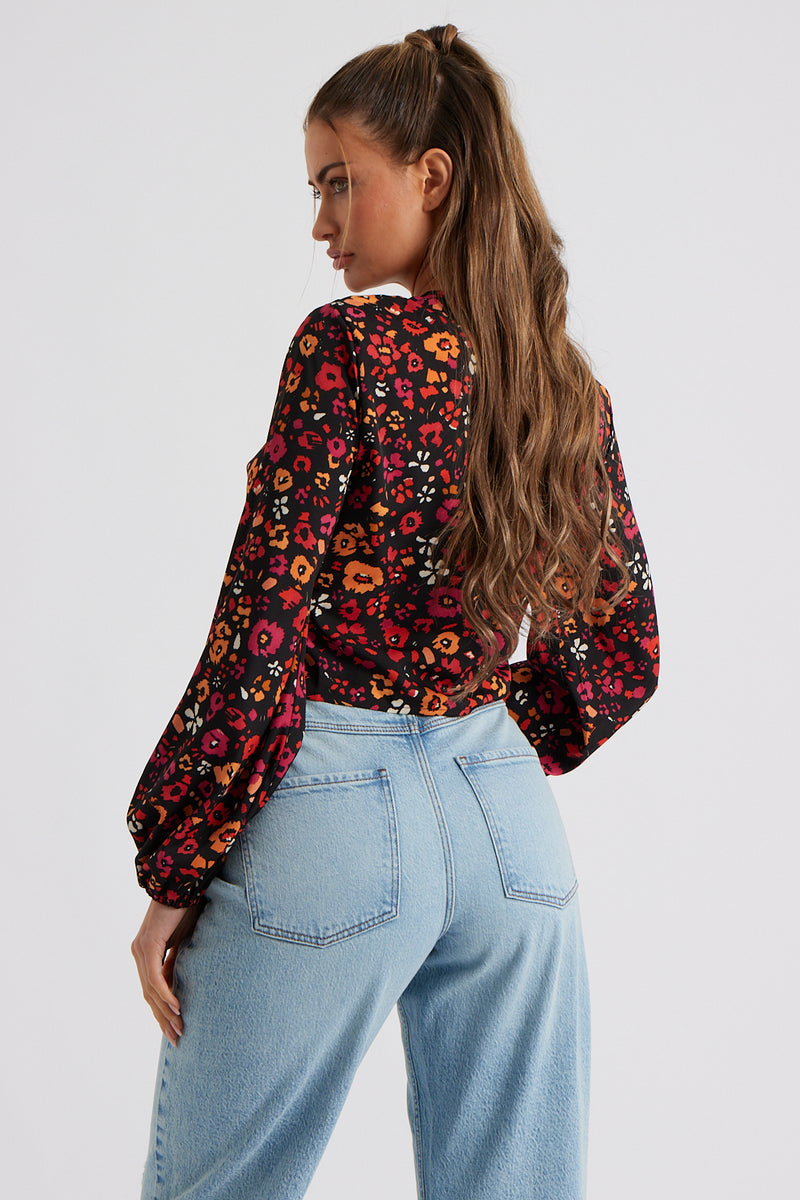 Indigo Cut Out Top