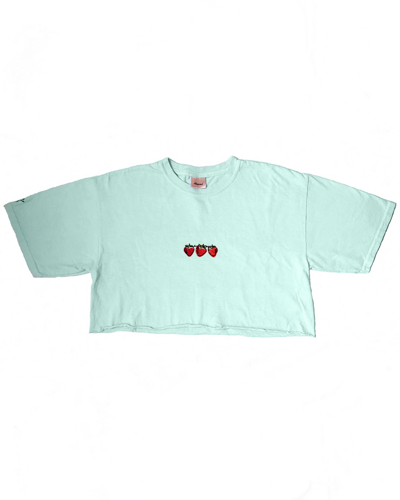 Strawberry Fields - T-Shirt Crop Top