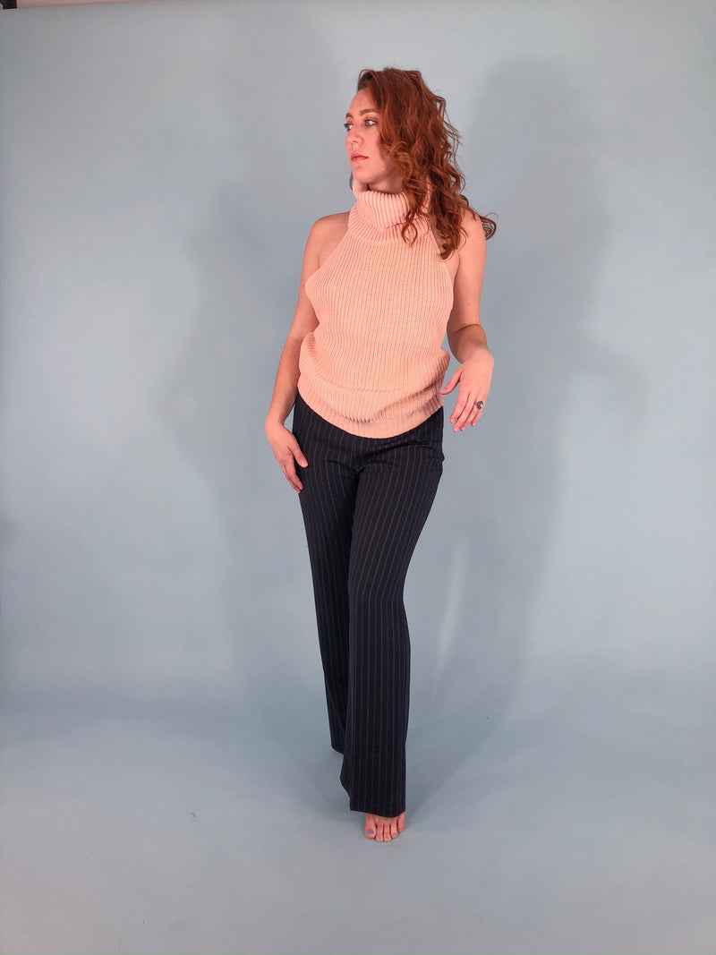 Knit Backless Turtleneck