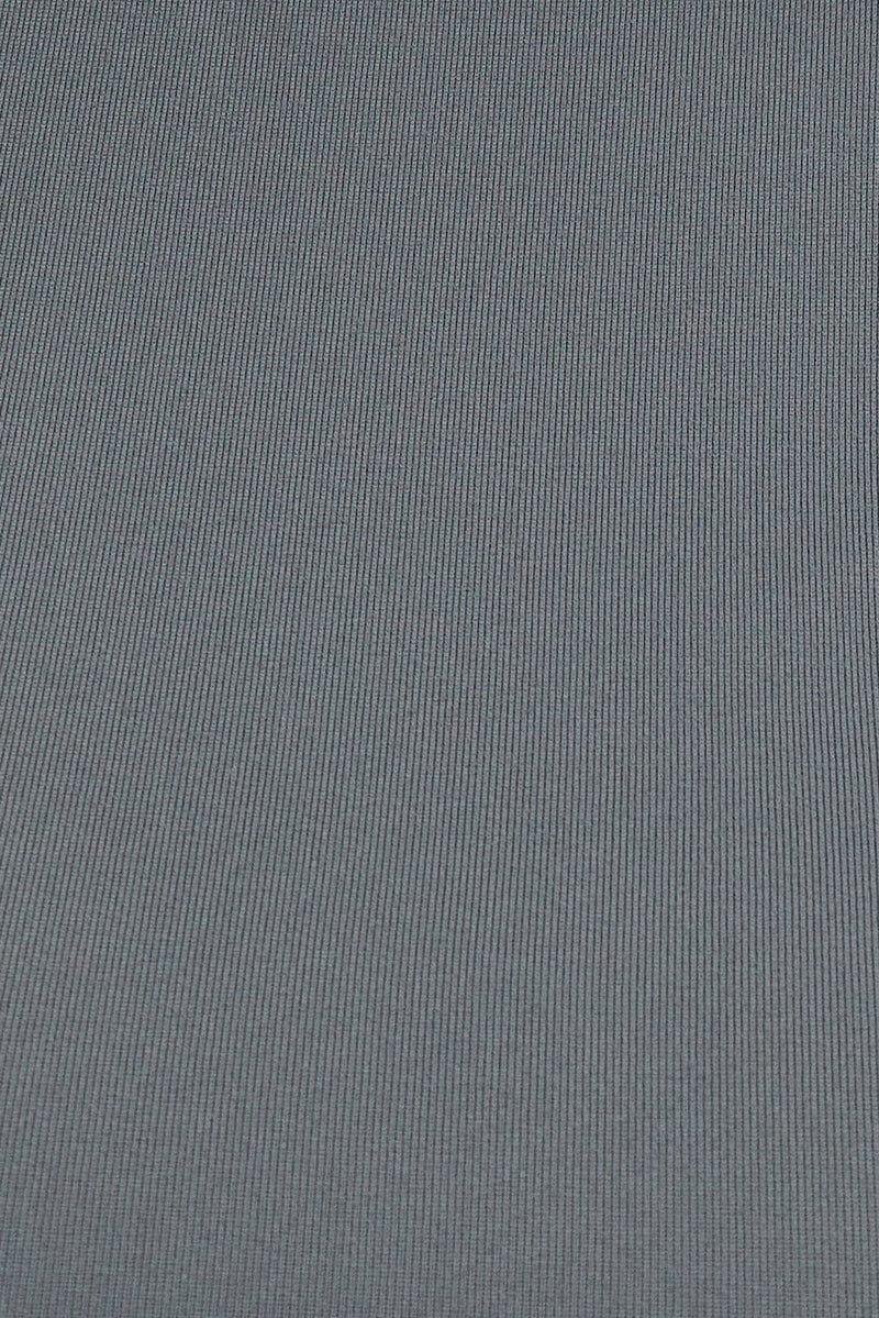 Grey Longline T-shirt Crew Neck Supersoft
