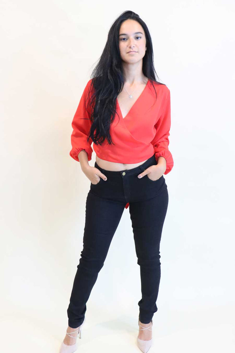 Bare Soul V-Neck Backless Blouse