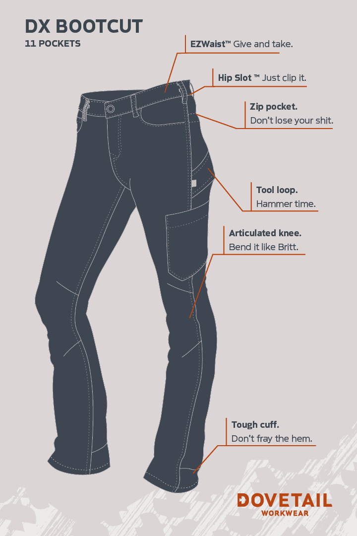 DX Bootcut in CORDURA® Indigo Denim