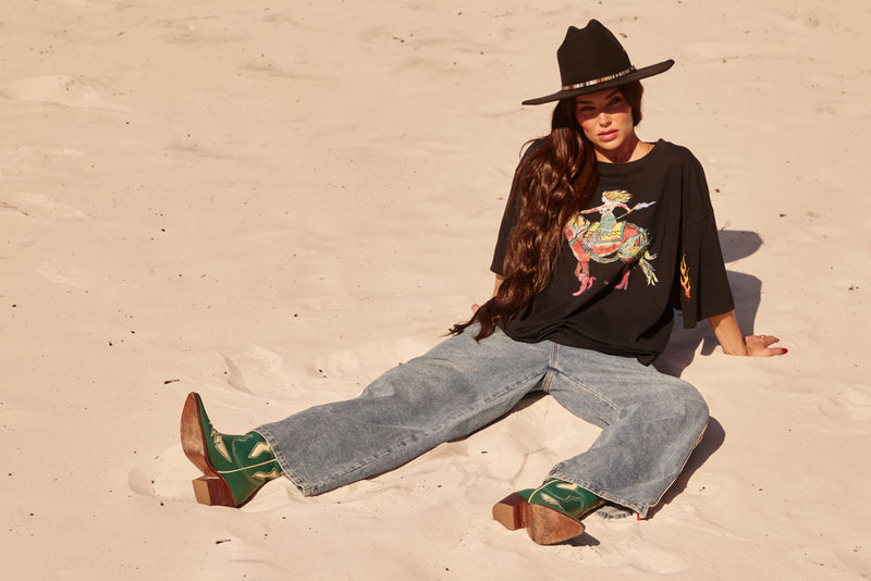THE RAVING HEART DENIM JEANS