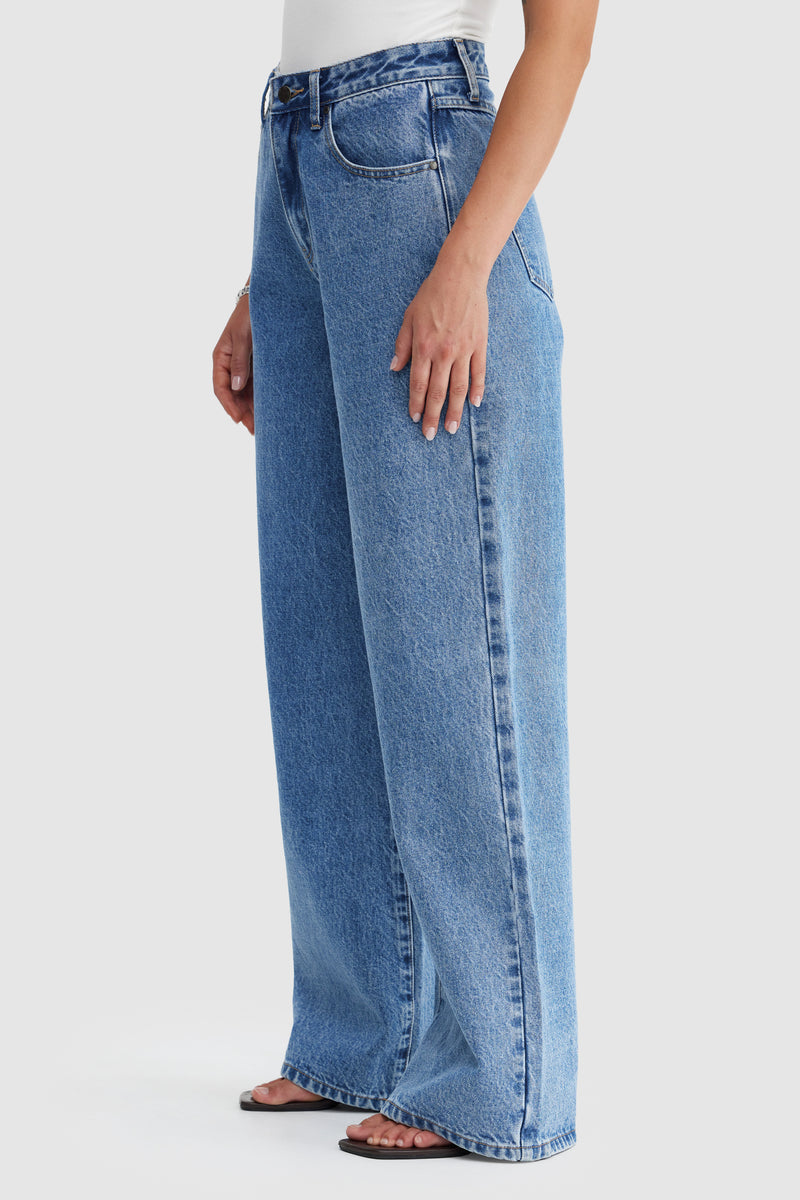 Willow Denim Wide Leg Jean Mid Blue