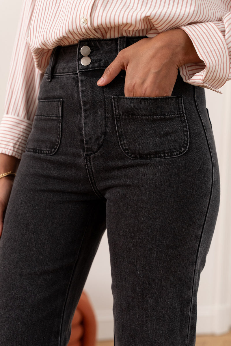 Jean Elena - denim gris moyen