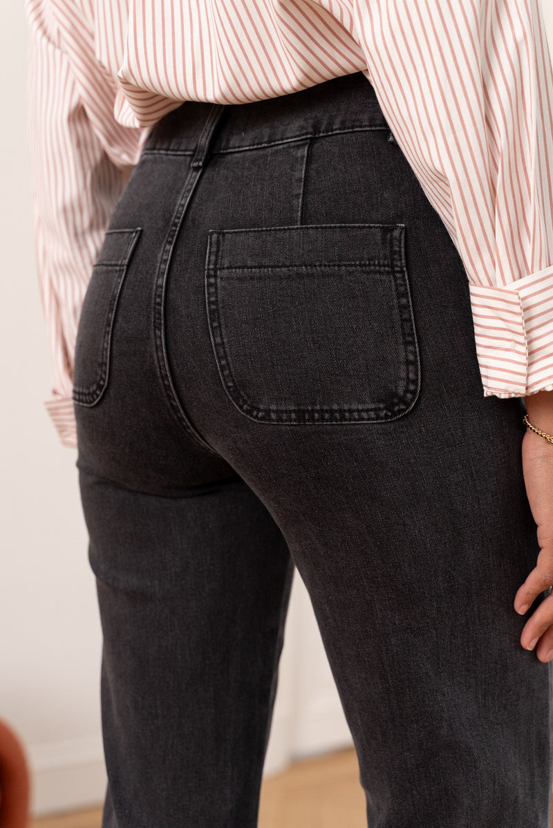 Jean Elena - denim gris moyen