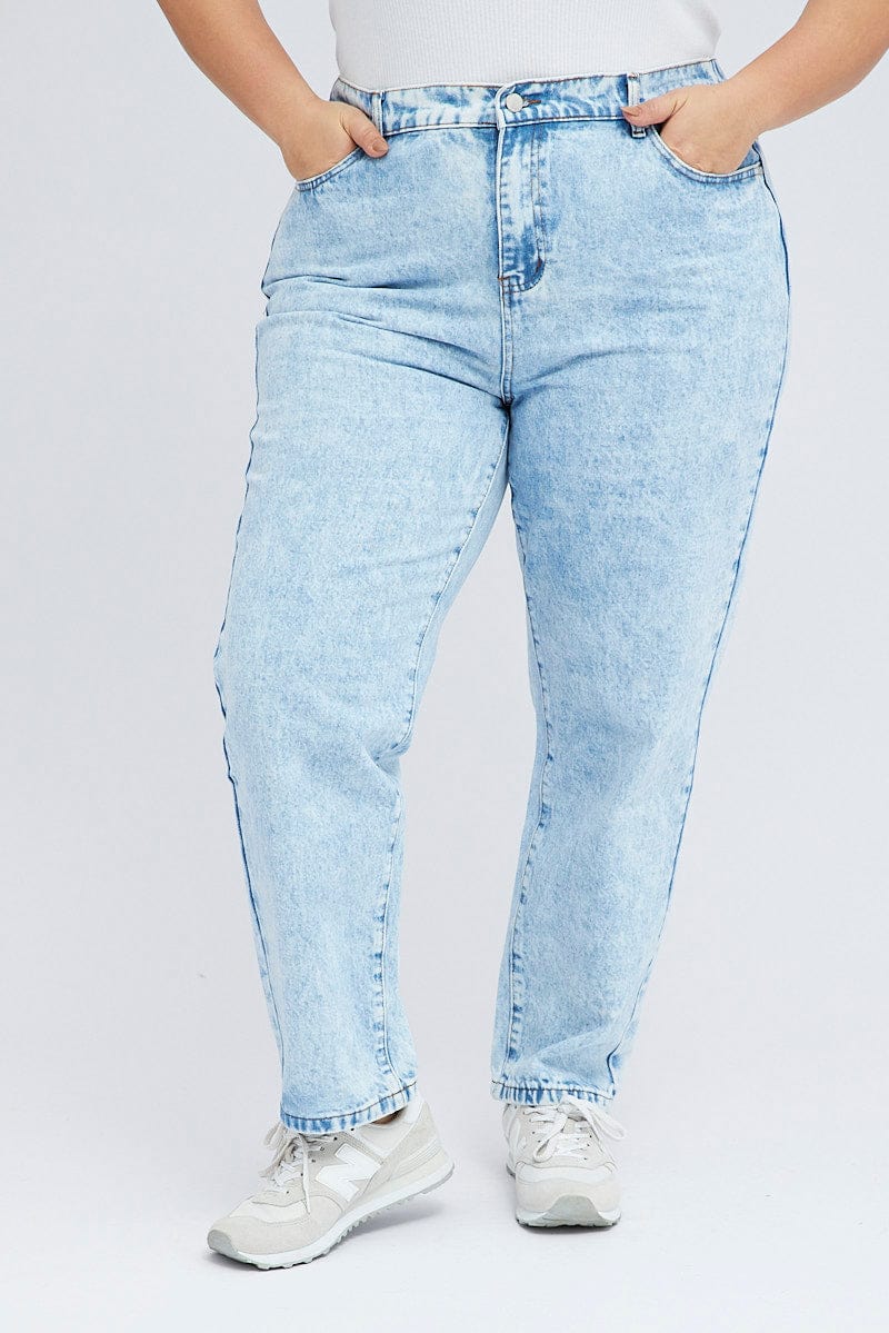 Denim Mom Jeans High Rise