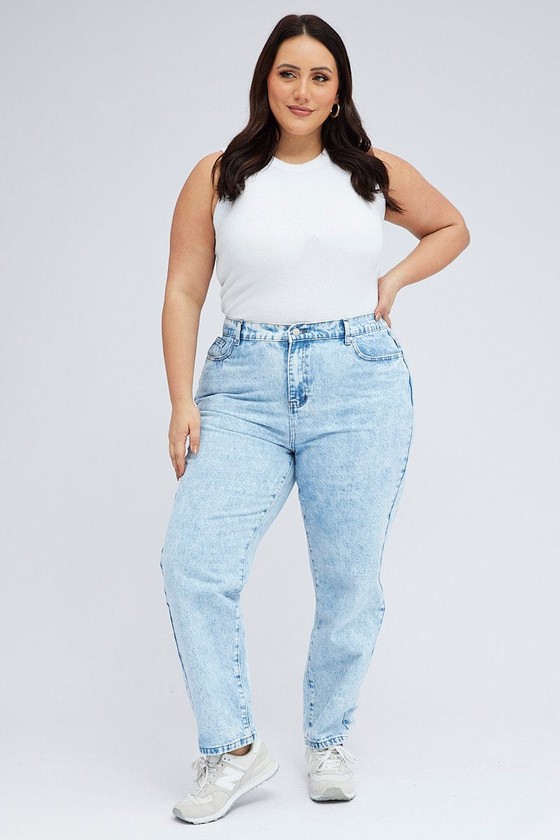 Denim Mom Jeans High Rise