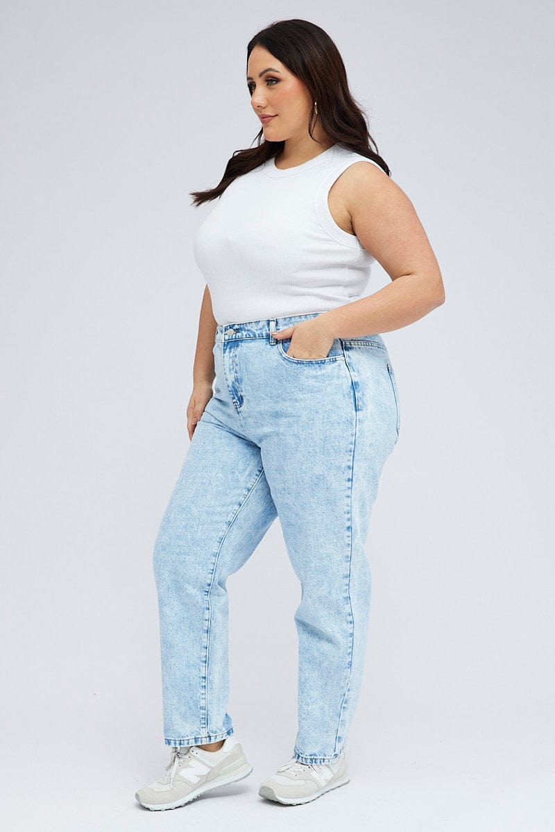 Denim Mom Jeans High Rise