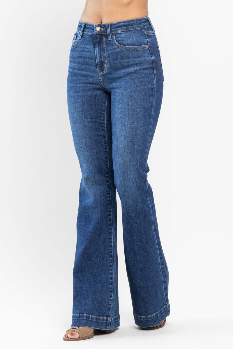Judy Blue High Waist Wide Hem Flare Denim Jeans 82443