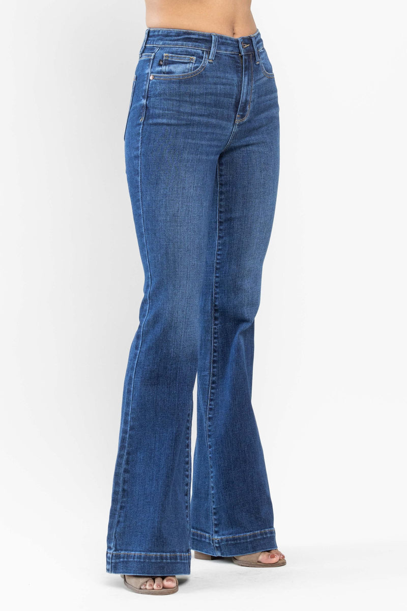 Judy Blue High Waist Wide Hem Flare Denim Jeans 82443
