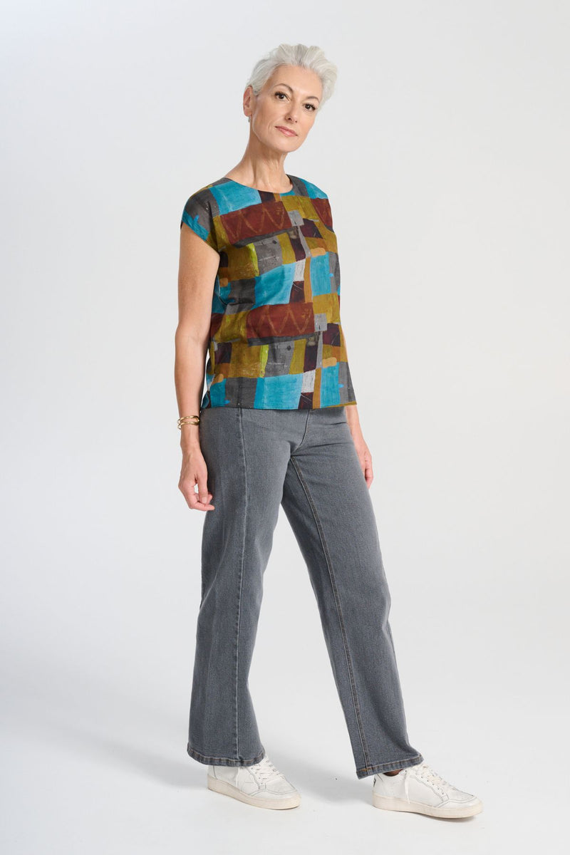 Santana Jeans Grey Wash in Denim