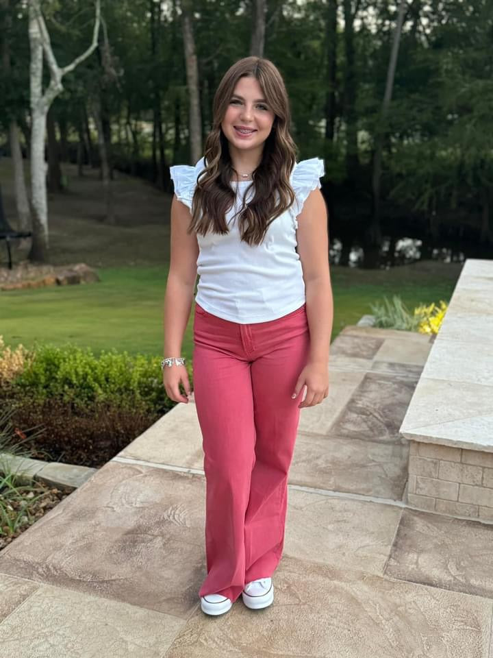 DJ Fiona Wide Leg Jeans- Magenta