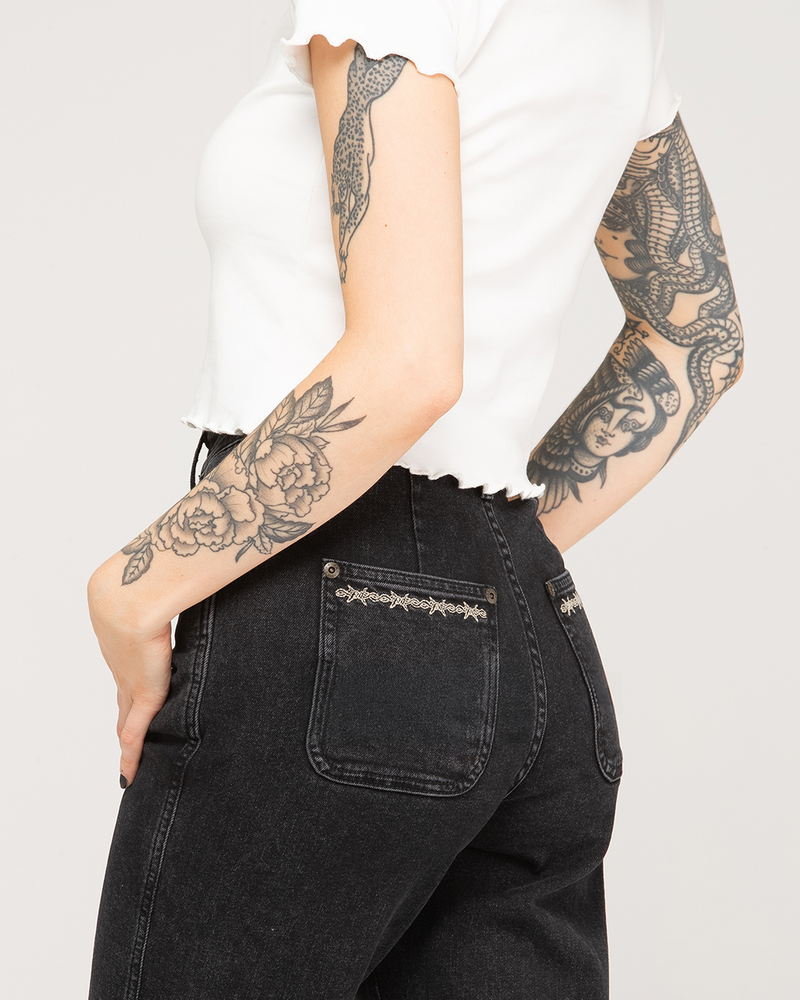 Jett Kickflare Jean - Washed Black