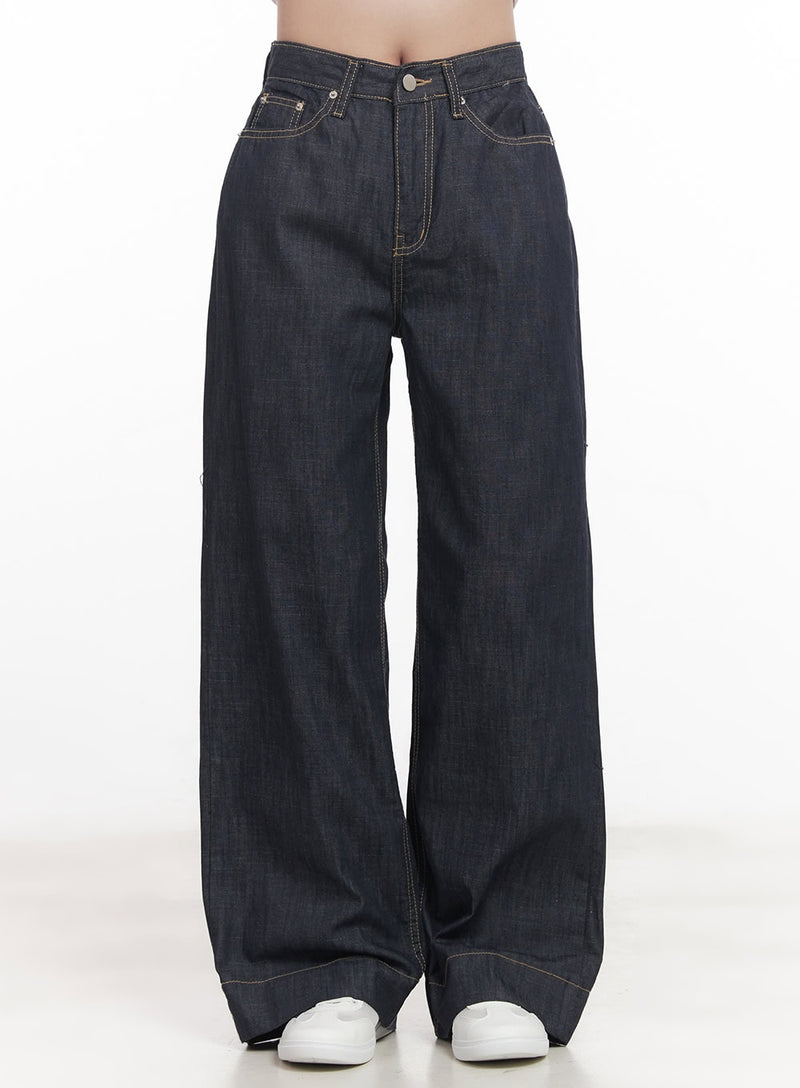 Seline Non-Fade Wide-Leg Jeans CA510