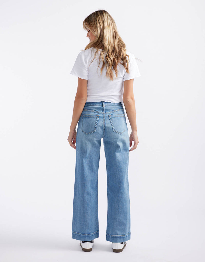 Catalina Wide Leg Jeans - Mid Wash