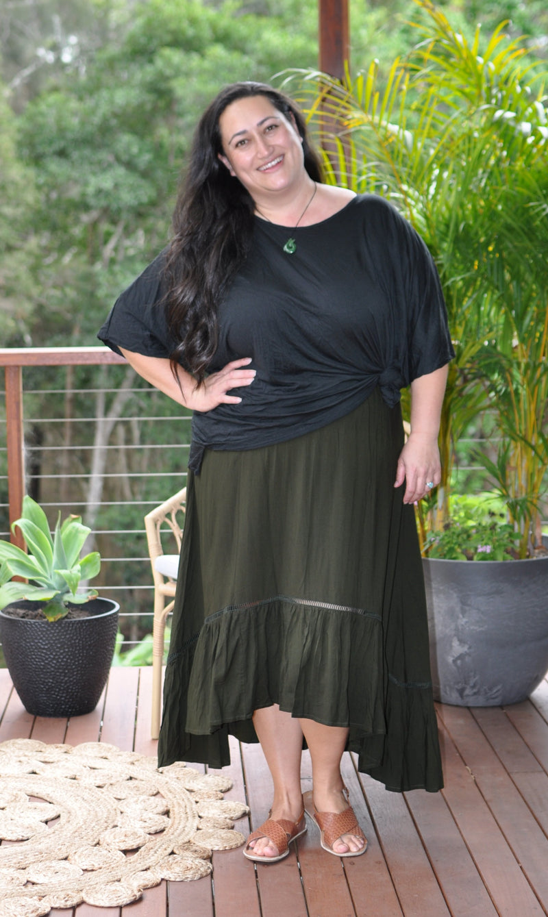 Sophia Skirt - Khaki
