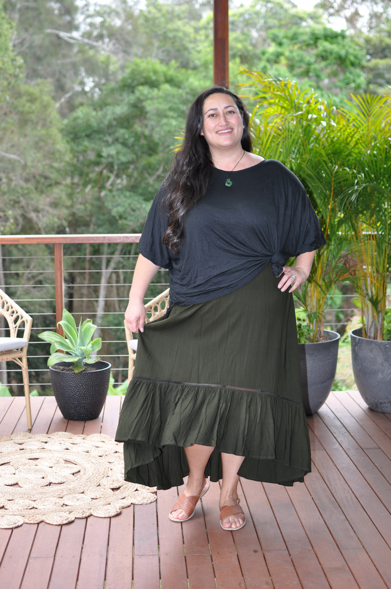 Sophia Skirt - Khaki