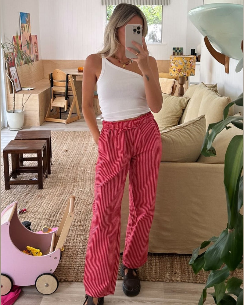 womans Lottie stripe pants