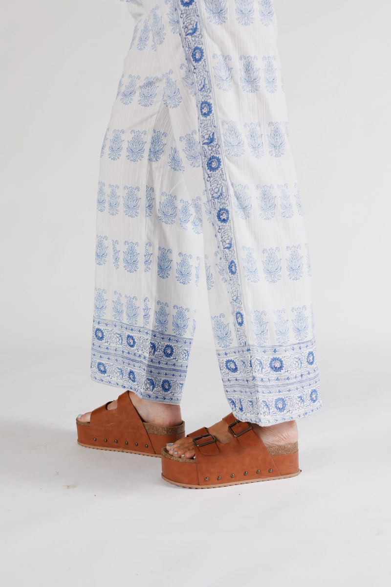 Sierra Journey Drawstring Pants - Blue