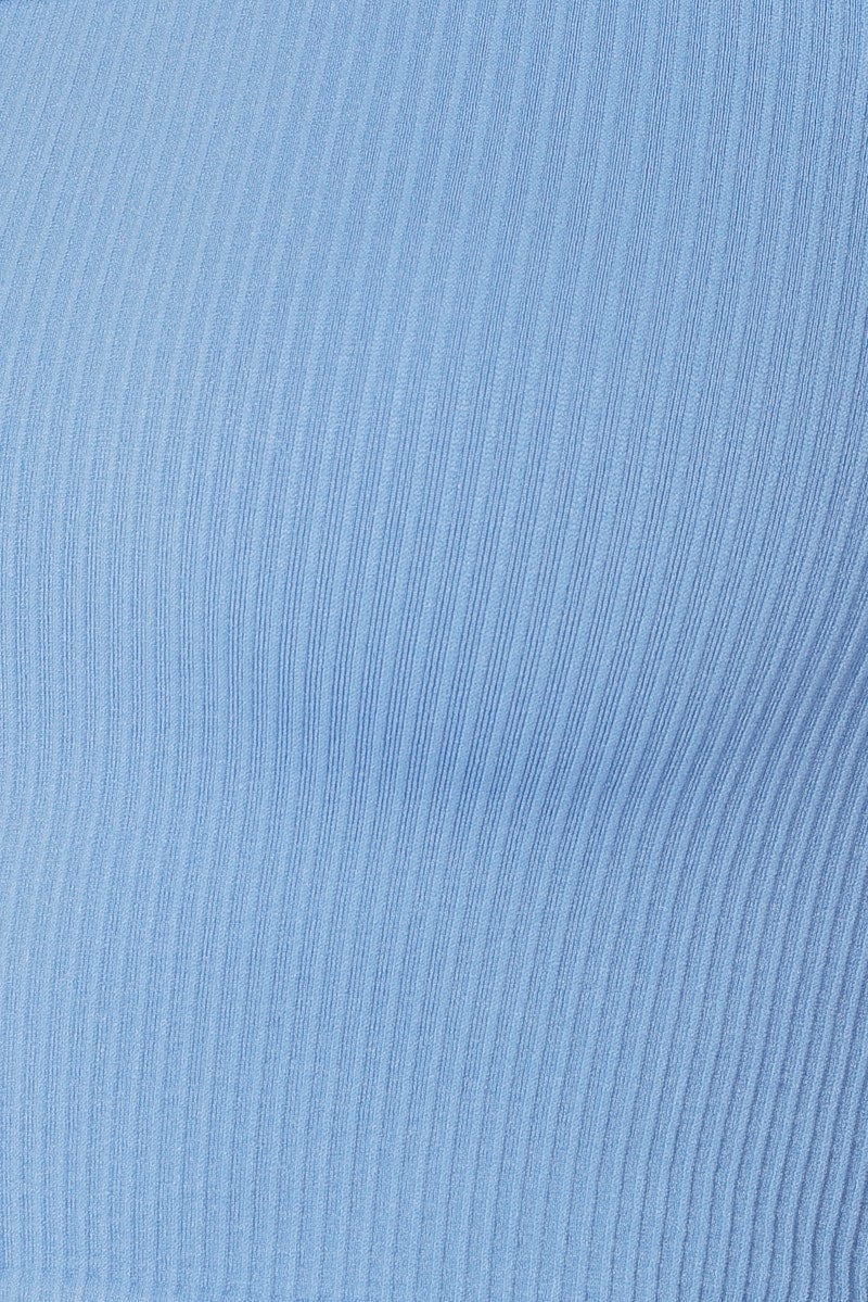 Blue T Shirt Short Sleeve Round Neck Seamless