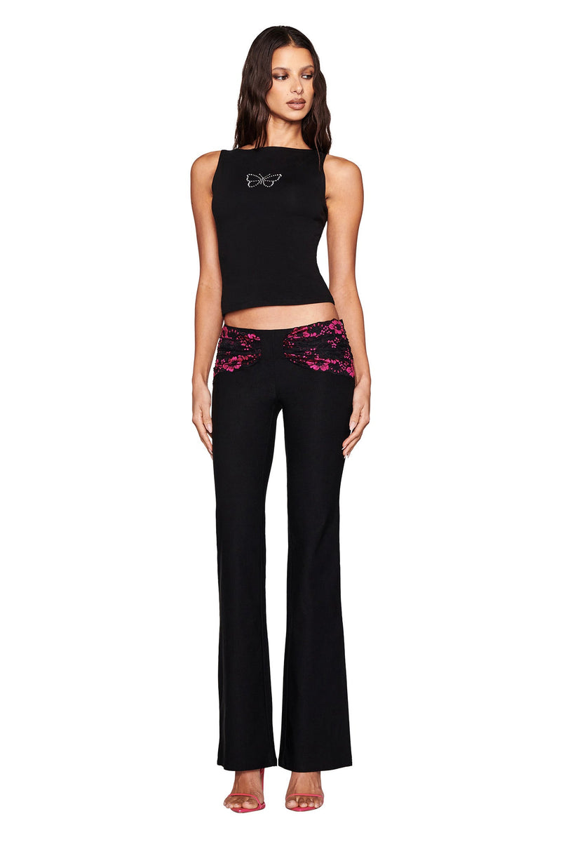 ANGELINA PANT - BLACK : LACE