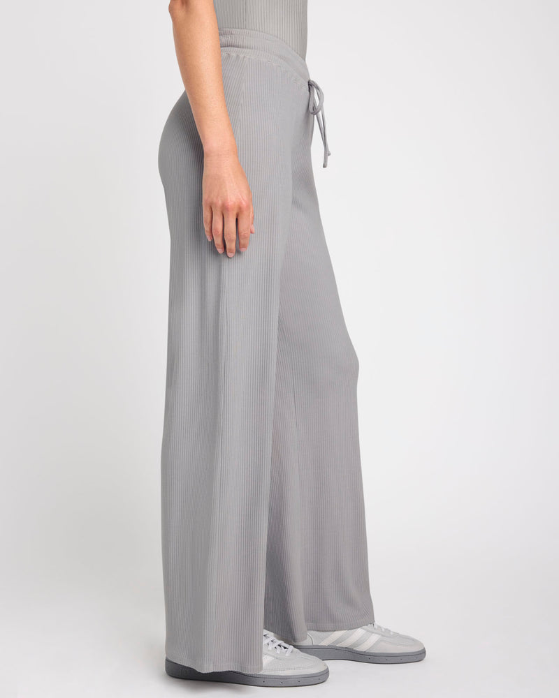 Modal Rib LYR Wide Leg Pant