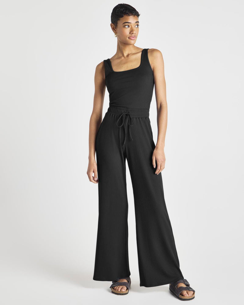Modal Rib LYR Wide Leg Pant