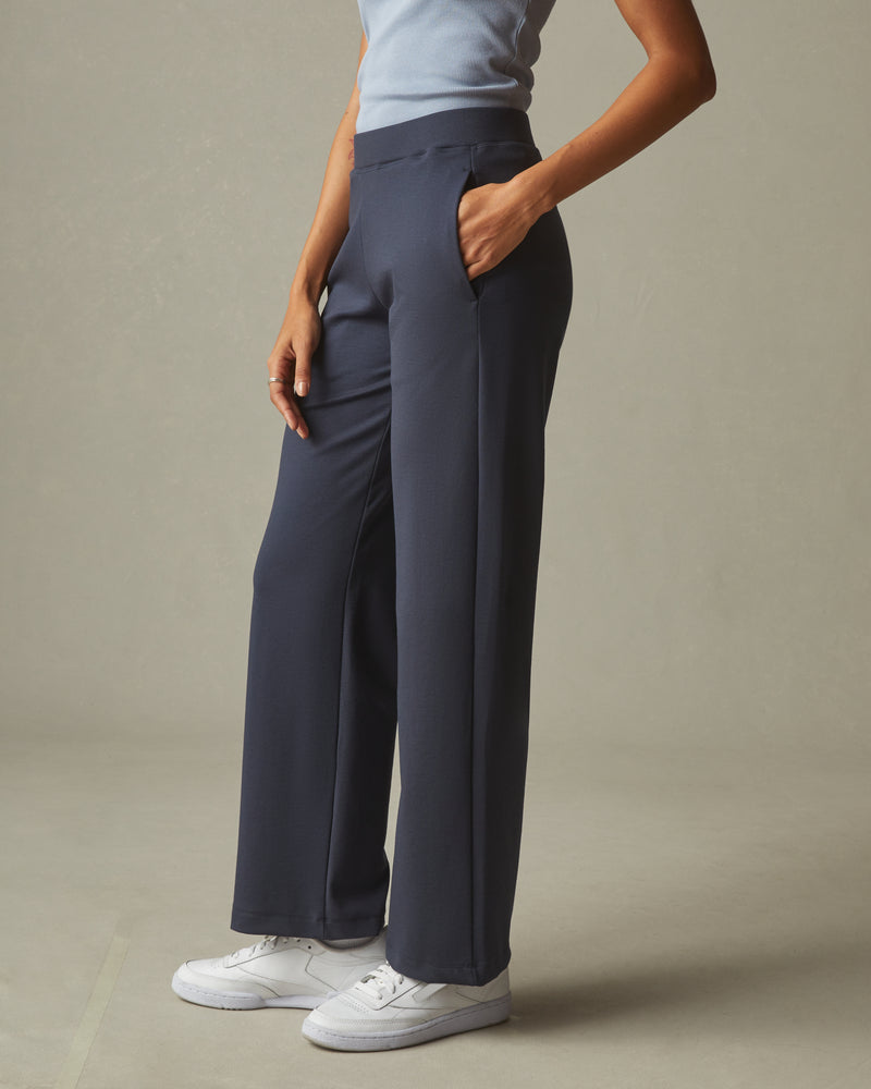 Women's Ponte Straight Pant - Heritage Navy