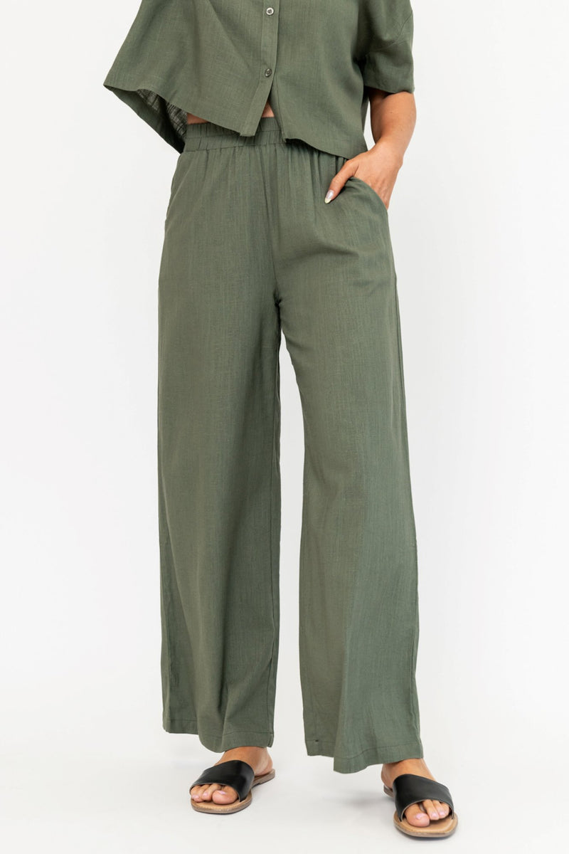 Gabbie Pants in Olive - FINAL SALE