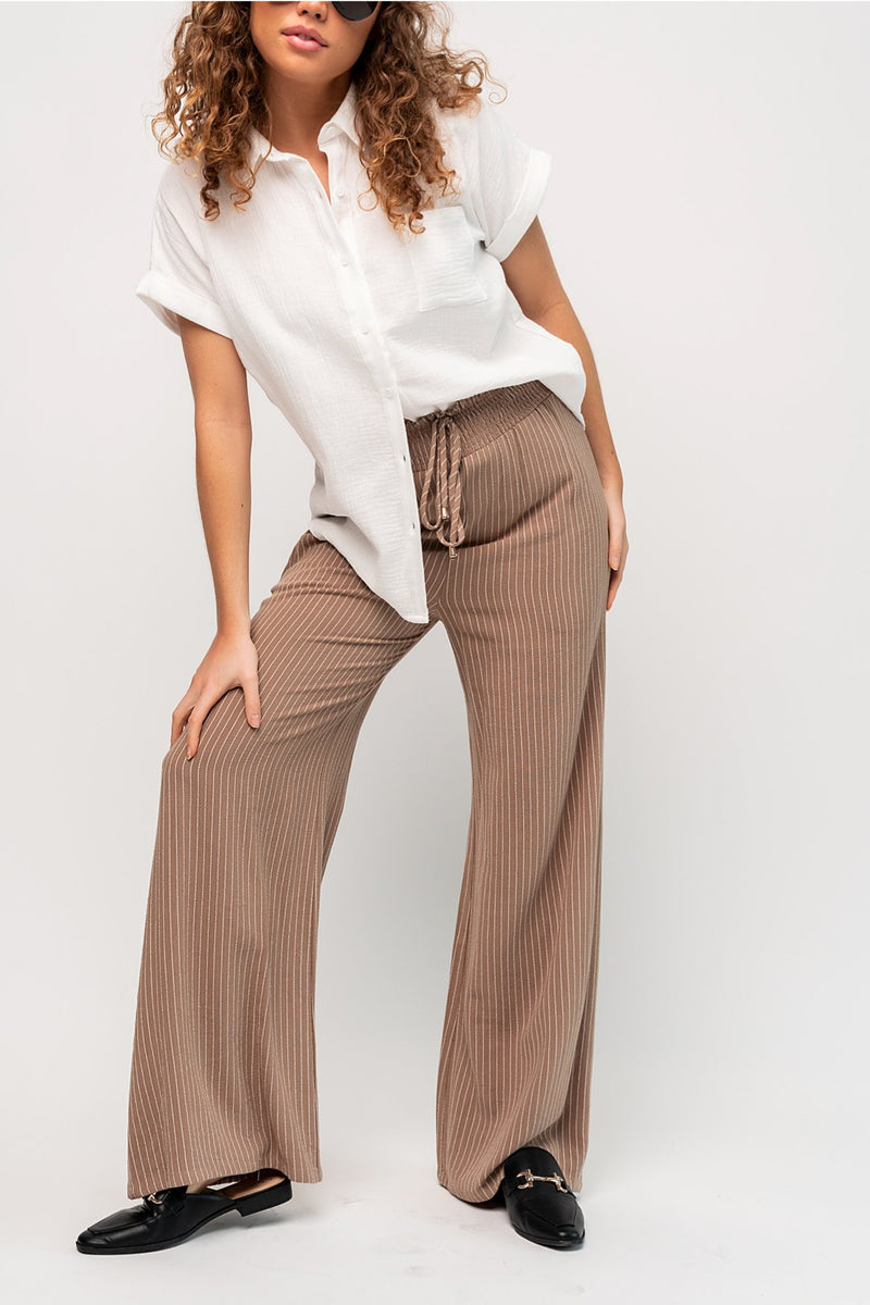 Maxwell Pant in Fawn Stripe - FINAL SALE