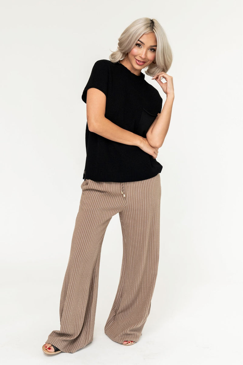 Maxwell Pant in Fawn Stripe - FINAL SALE