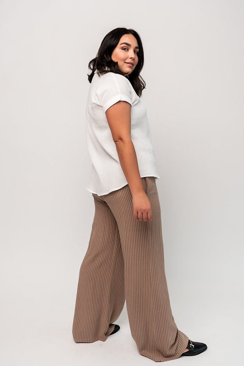 Maxwell Pant in Fawn Stripe - FINAL SALE